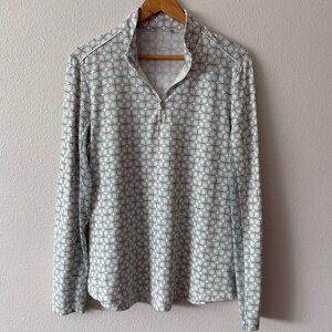 NIVO NVO Golf Moc Neck 1/4‎ Zip Long Sleeve Size XL